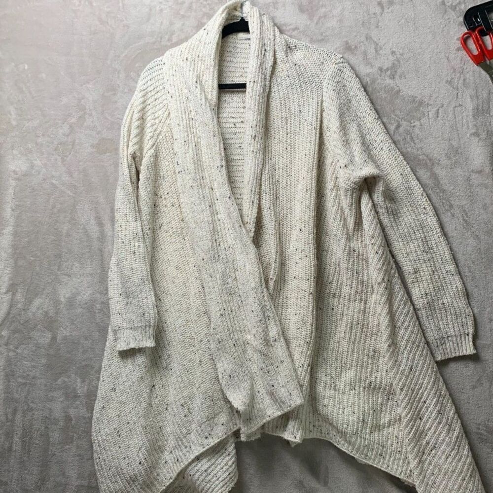 COTTON ON CASUAL WATERFALL OVERSIZED KNIT SWEATER WOMENS OSFM CREAM